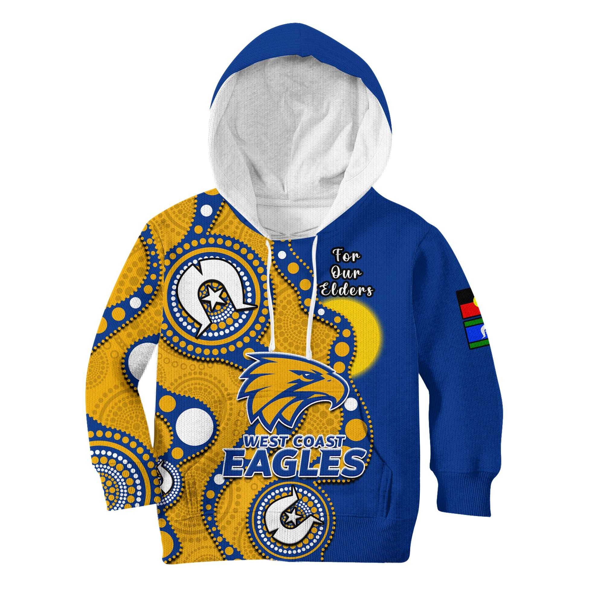 west-coast-eagles-football-naidoc-2023-hoodie-kid-indigenous-for-our-elders