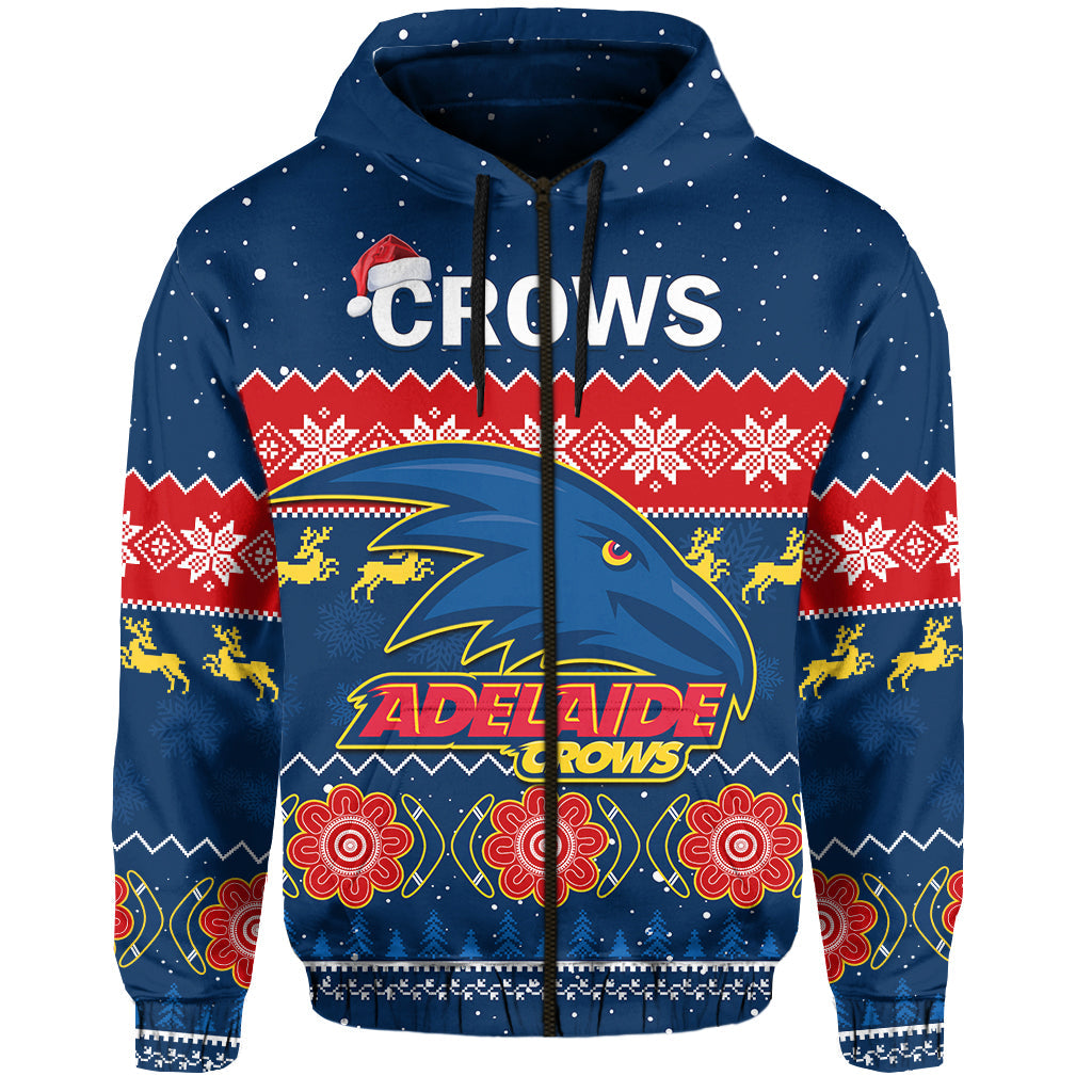 custom-personalised-adelaide-football-hoodie-crows-indigenous-merry-christmas