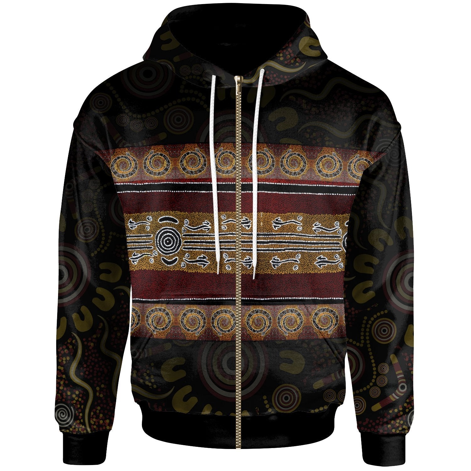 zip-hoodie-aboriginal-dot-panting-art-horizontal-lines