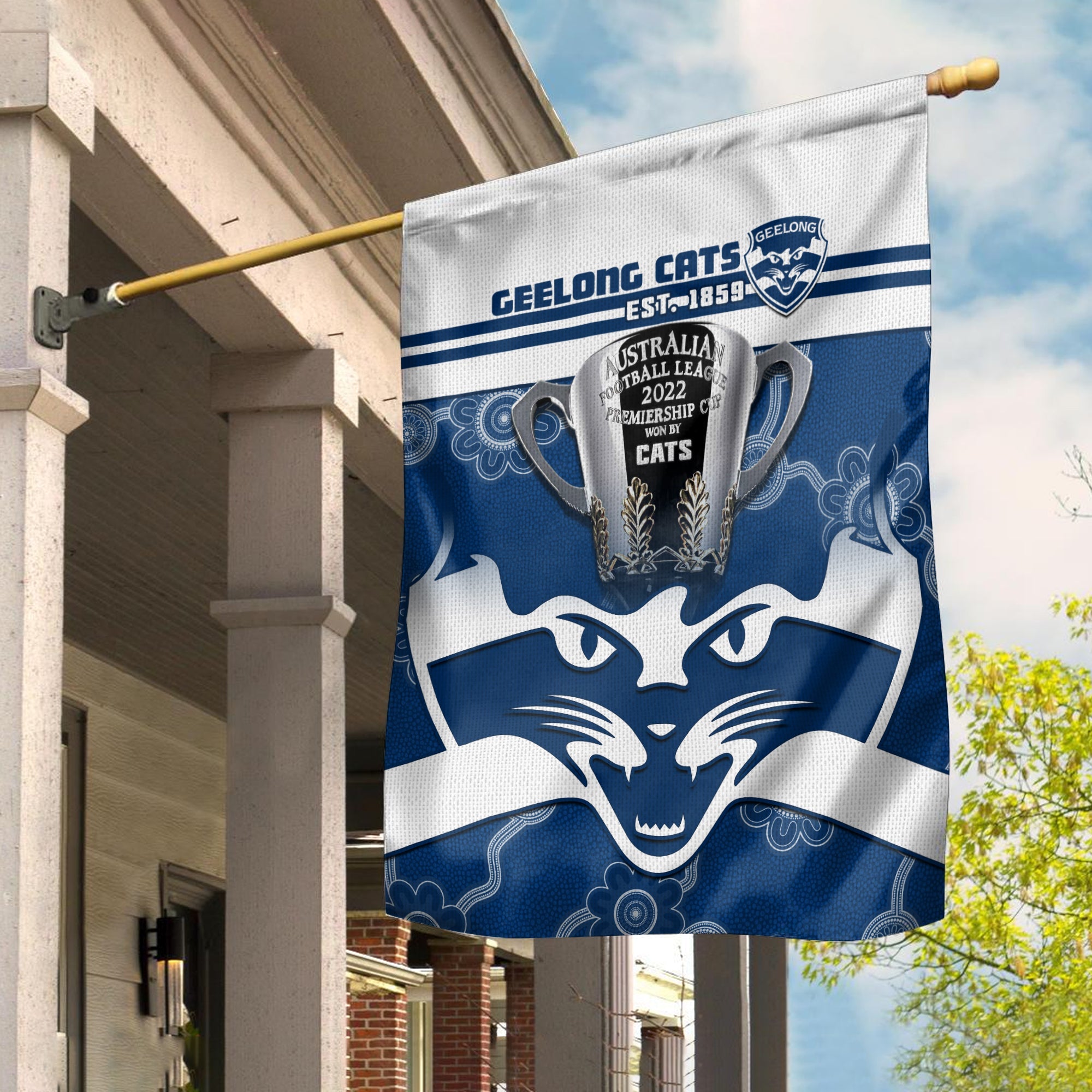 cats-football-flag-geelong-premiers-2022-aboriginal