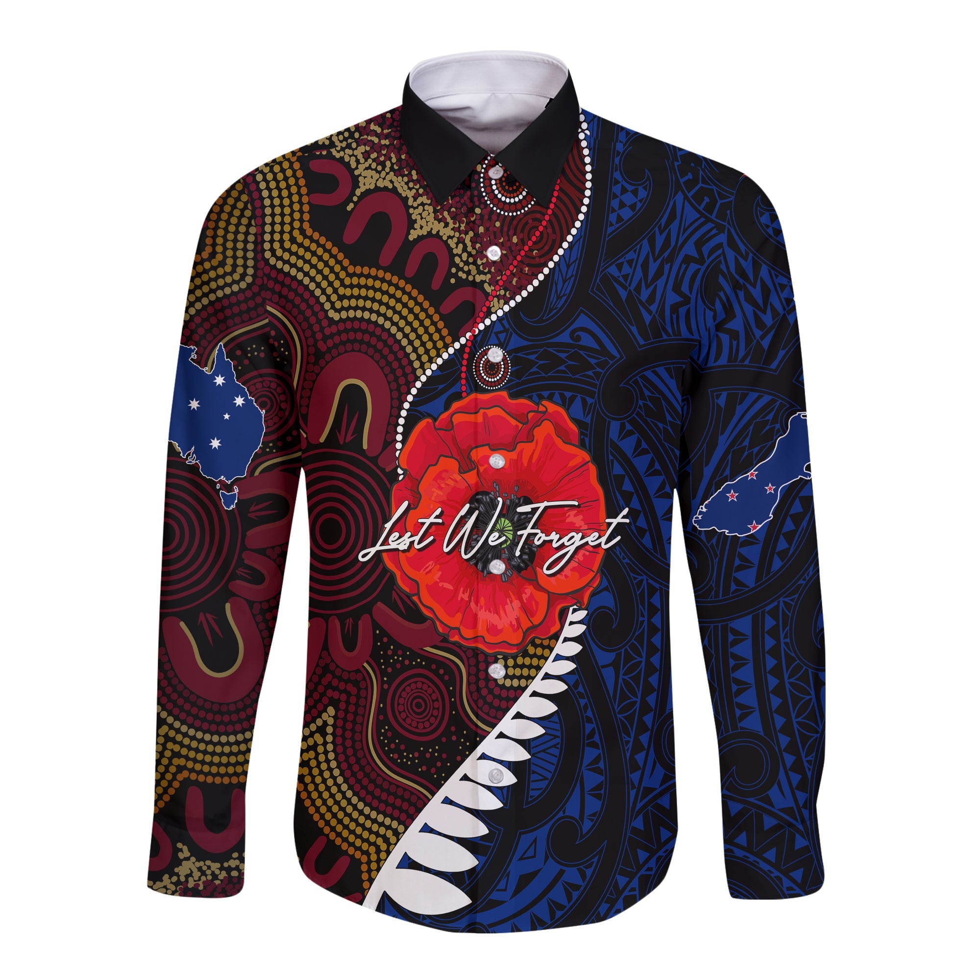 custom-personalised-aboriginal-mix-maori-anzac-day-long-sleeve-button-shirt-lest-we-forget