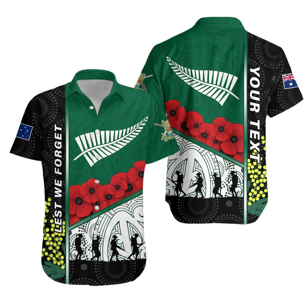 custom-personalised-anzac-day-lest-we-forget-hawaiian-shirt-australia-indigenous-and-new-zealand-maori