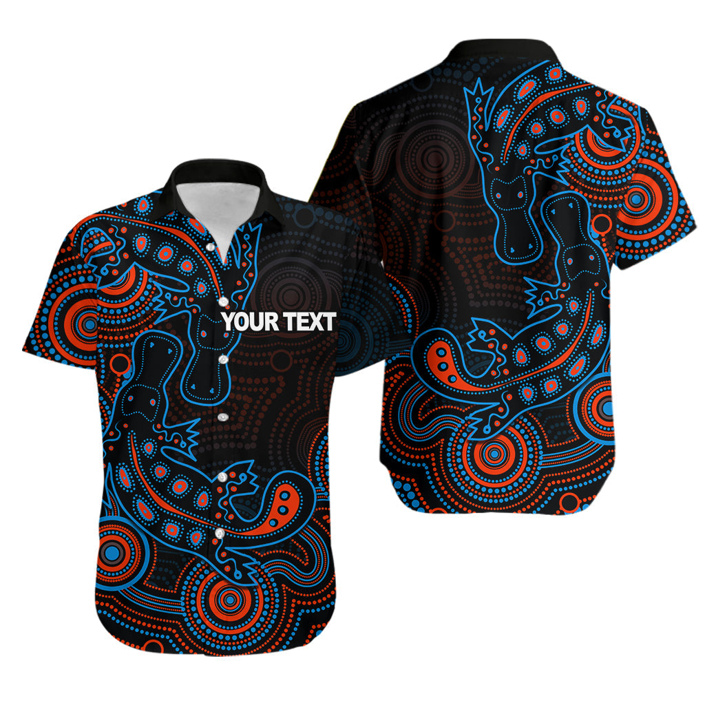 (Custom Personalised)Aboriginal Platypus Hawaiian Shirt Dot Patterns Style No.4