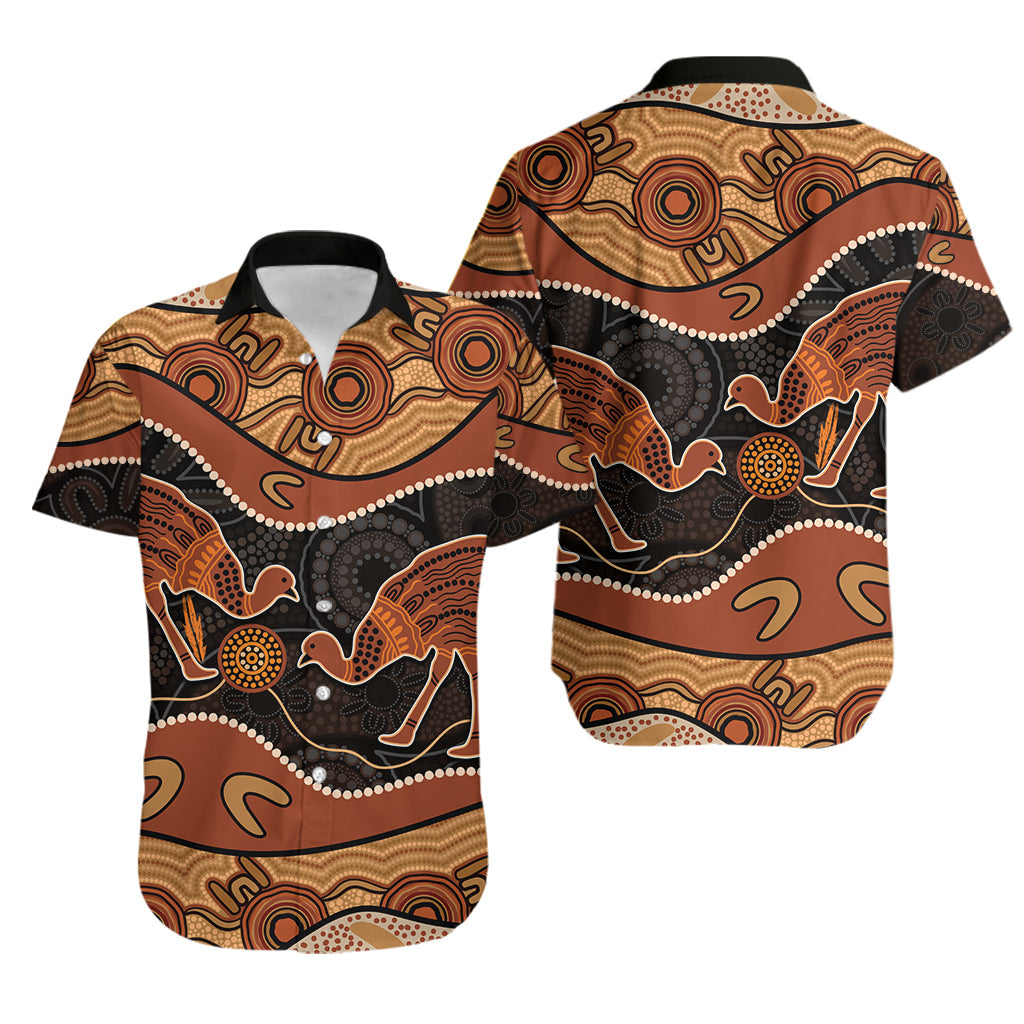 Emu Aboriginal Hawaiian shirt Style No.6