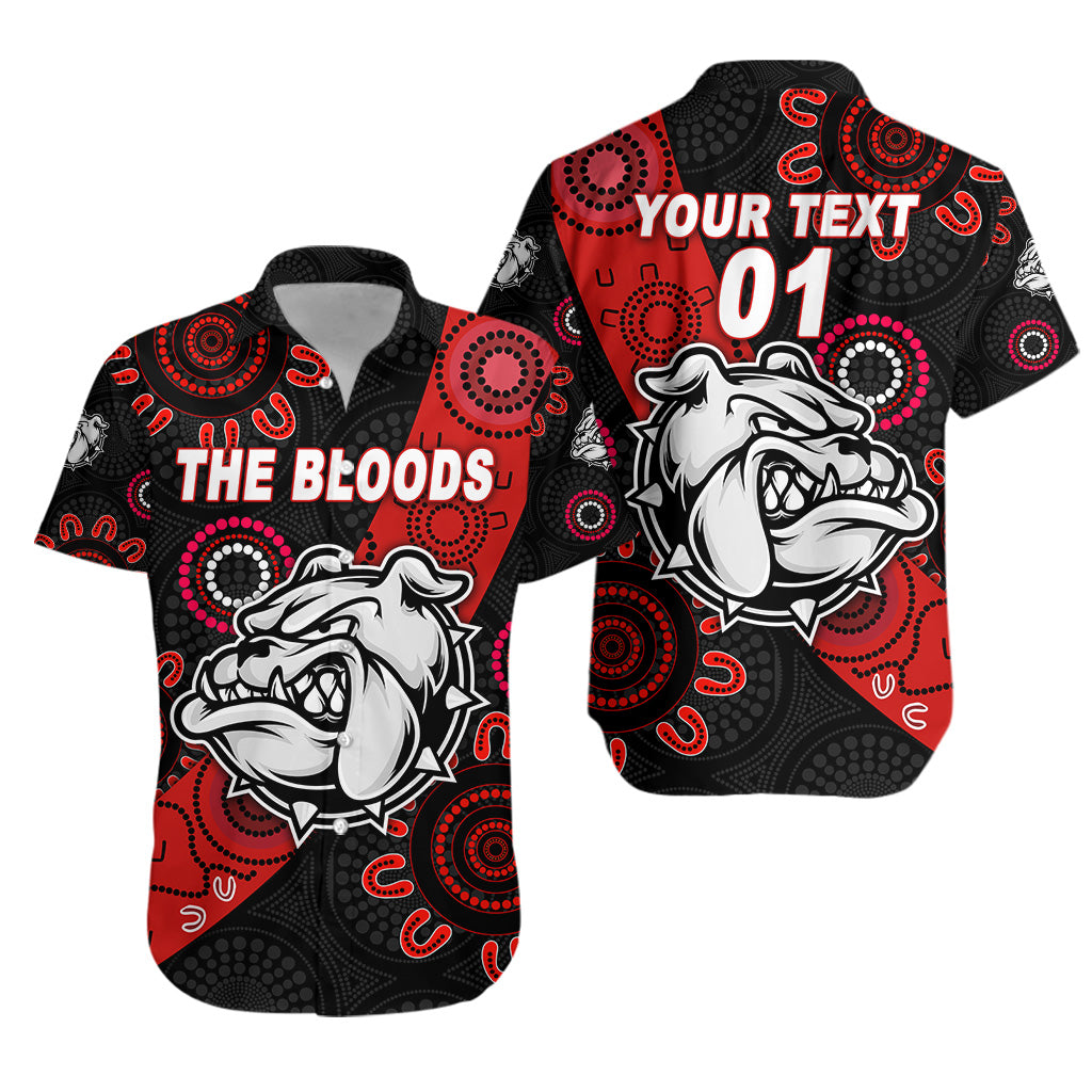 (Custom Personalised)  West Football Club Alice Springs Hawaiian Shirt The Bloods Indigenous Version, Custom Text And Number LT8 - Vibe Hoodie