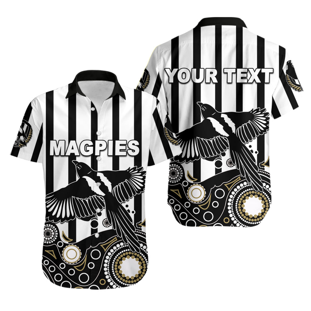 (Custom Personalised) Magpies Hawaiian Shirt Aboriginal Simple
