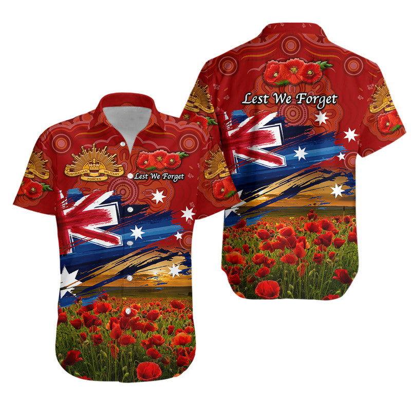 australia-aboriginal-anzac-hawaiian-shirt-poppy-vibes-red