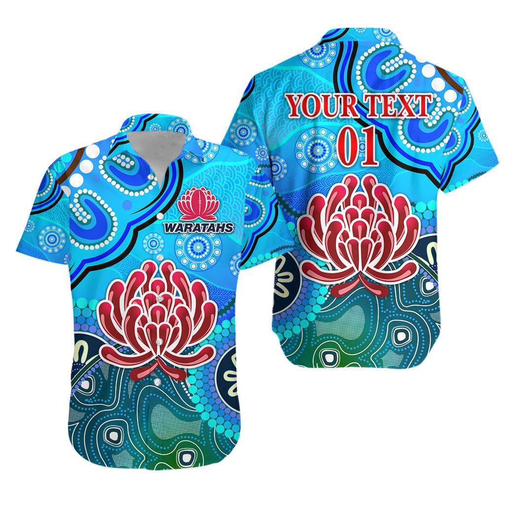 custom-personalised-new-south-wales-waratahs-aboriginal-hawaiian-shirt-indigenous-wave-vibes