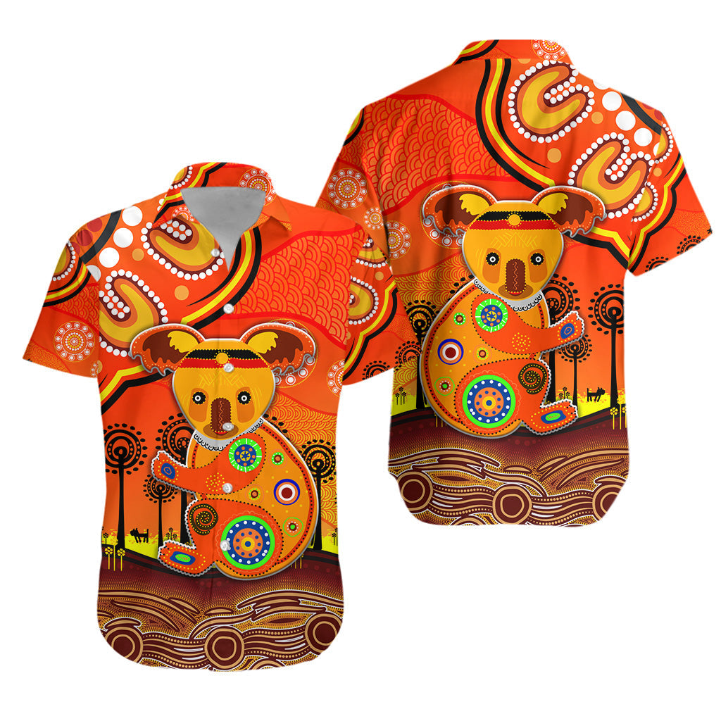 aboriginal-art-koala-hawaiian-shirt-indigenous-unique-vibes-orange