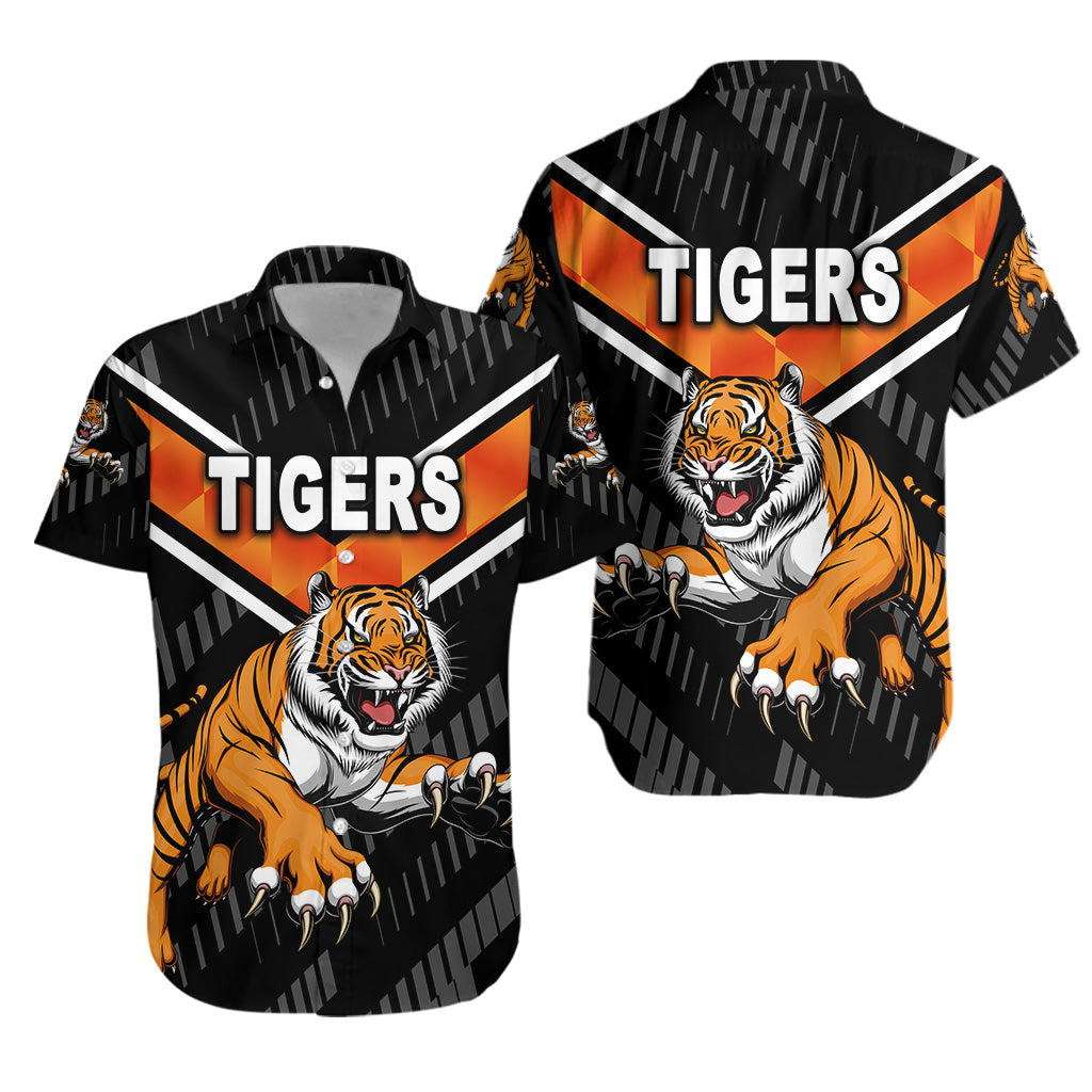 Wests Tigers Hawaiian Shirt 2021 Simple NO.1 LT8 - Vibe Hoodie