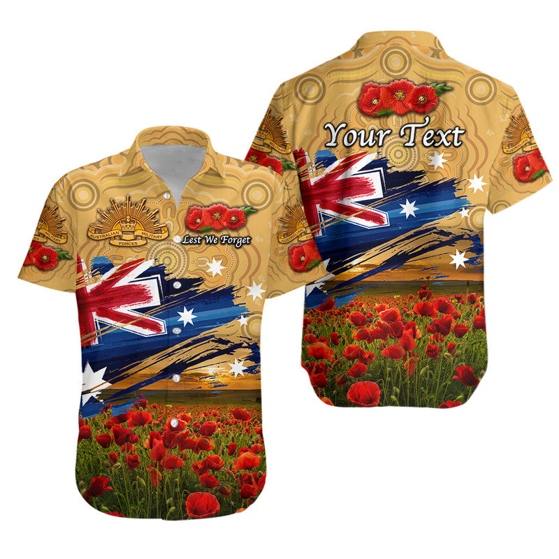 custom-personalised-australia-aboriginal-anzac-hawaiian-shirt-poppy-vibes-gold