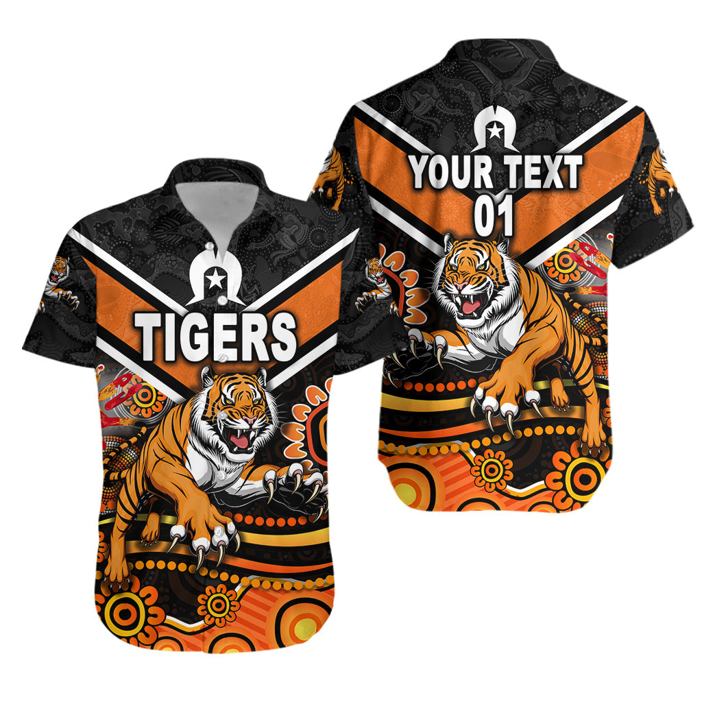 (Custom Personalised) Wests Tigers Hawaiian Shirt 2021 Naidoc, Custom Text And Number LT8 - Vibe Hoodie