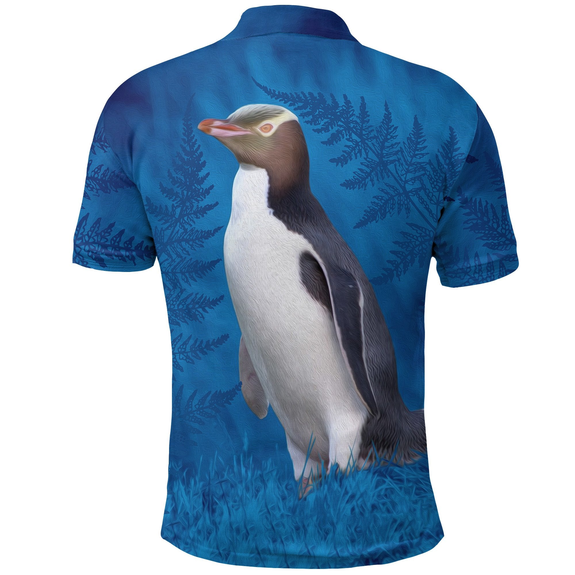 new-zealand-bird-polo-shirt-hoiho-yellow-eyed-penguin-golf-shirt