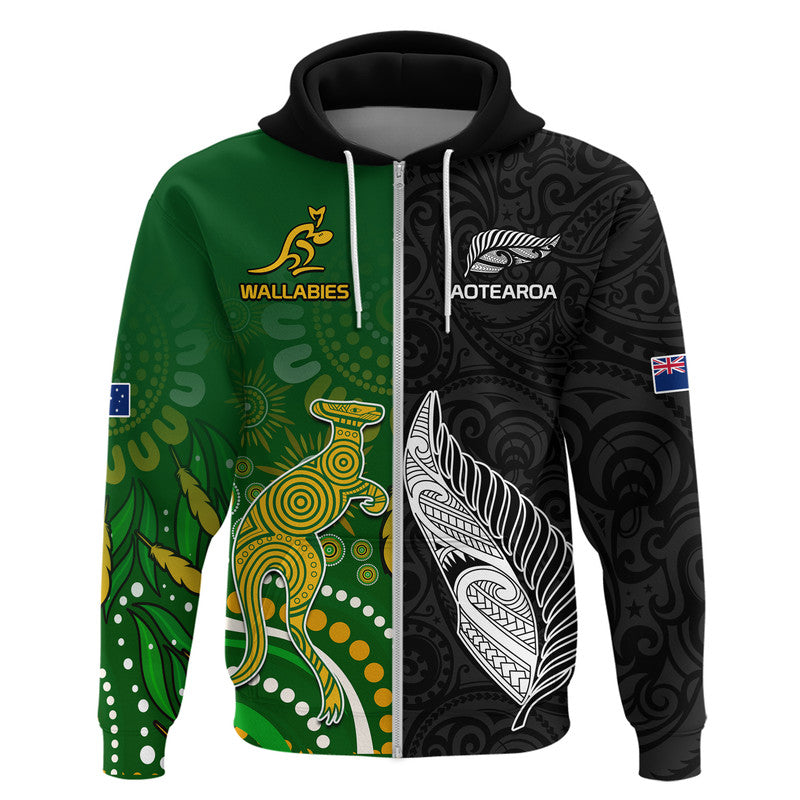 custom-personalised-aotearoa-rugby-all-black-combine-australia-wallabies-zip-up-and-pullover-hoodie-aboriginal-kangaroo-and-maori-fern