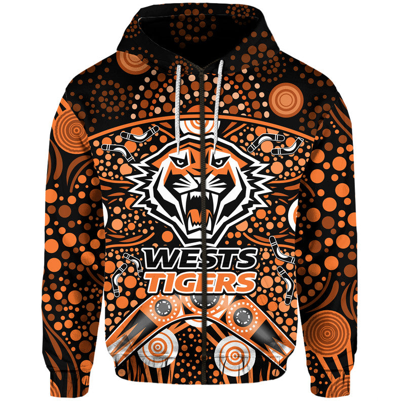 wests-tigers-rugby-zip-up-and-pullover-hoodie-boomerang-indigenous-dots