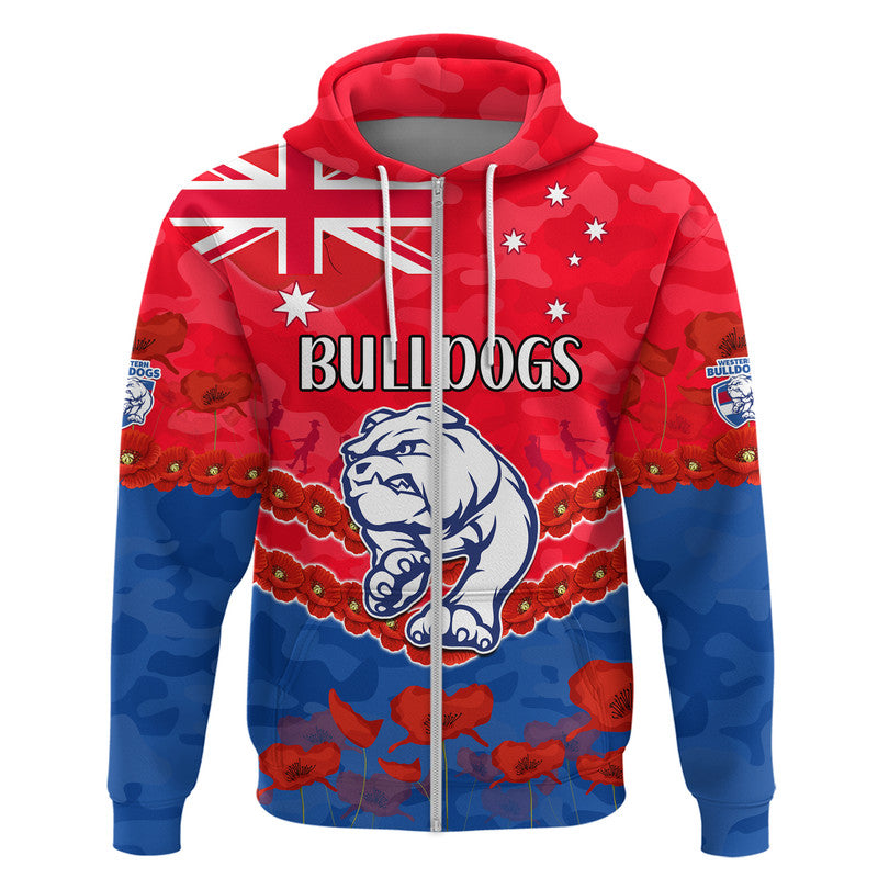 custom-personalised-western-bulldogs-football-anzac-zip-up-and-pullover-hoodie-lest-we-forget