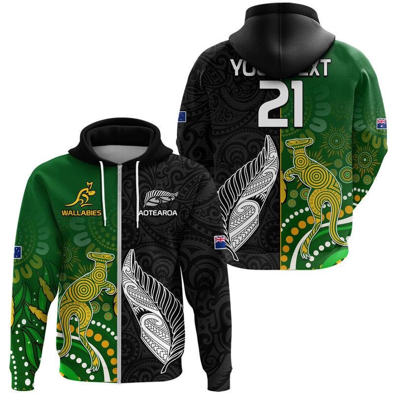 custom-personalised-aotearoa-rugby-all-black-combine-australia-wallabies-zip-up-and-pullover-hoodie-aboriginal-kangaroo-and-maori-fern