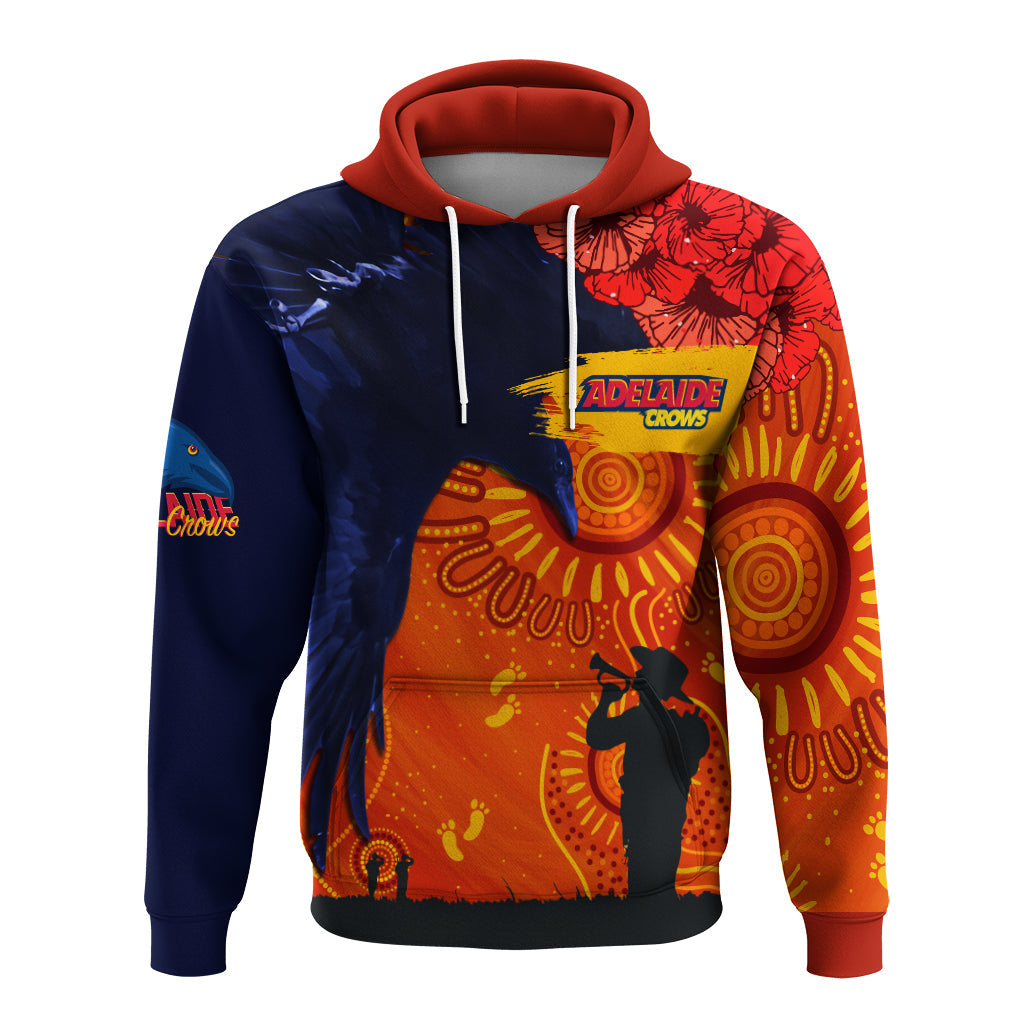 custom-personalised-adelaide-crows-indigenous-anzac-day-hoodie-we-will-remember