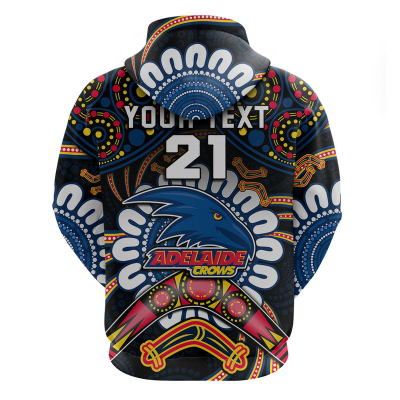 custom-personalised-adelaide-crows-football-zip-up-and-pullover-hoodie-boomerang-indigenous-dots