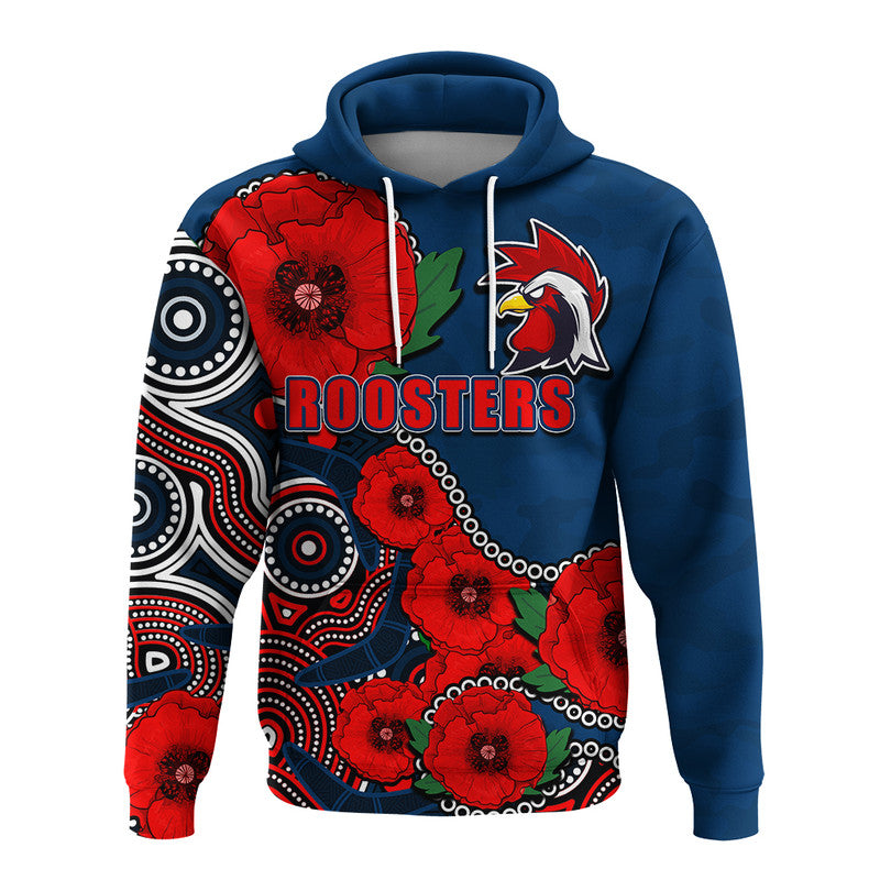 custom-personalised-anzac-day-nrl-roosters-army-mix-aboriginal-hoodie