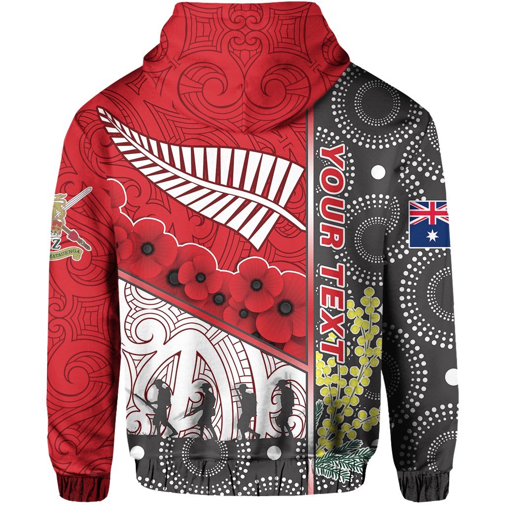 custom-personalised-anzac-day-lest-we-forget-zip-hoodie-australia-indigenous-and-new-zealand-maori-red