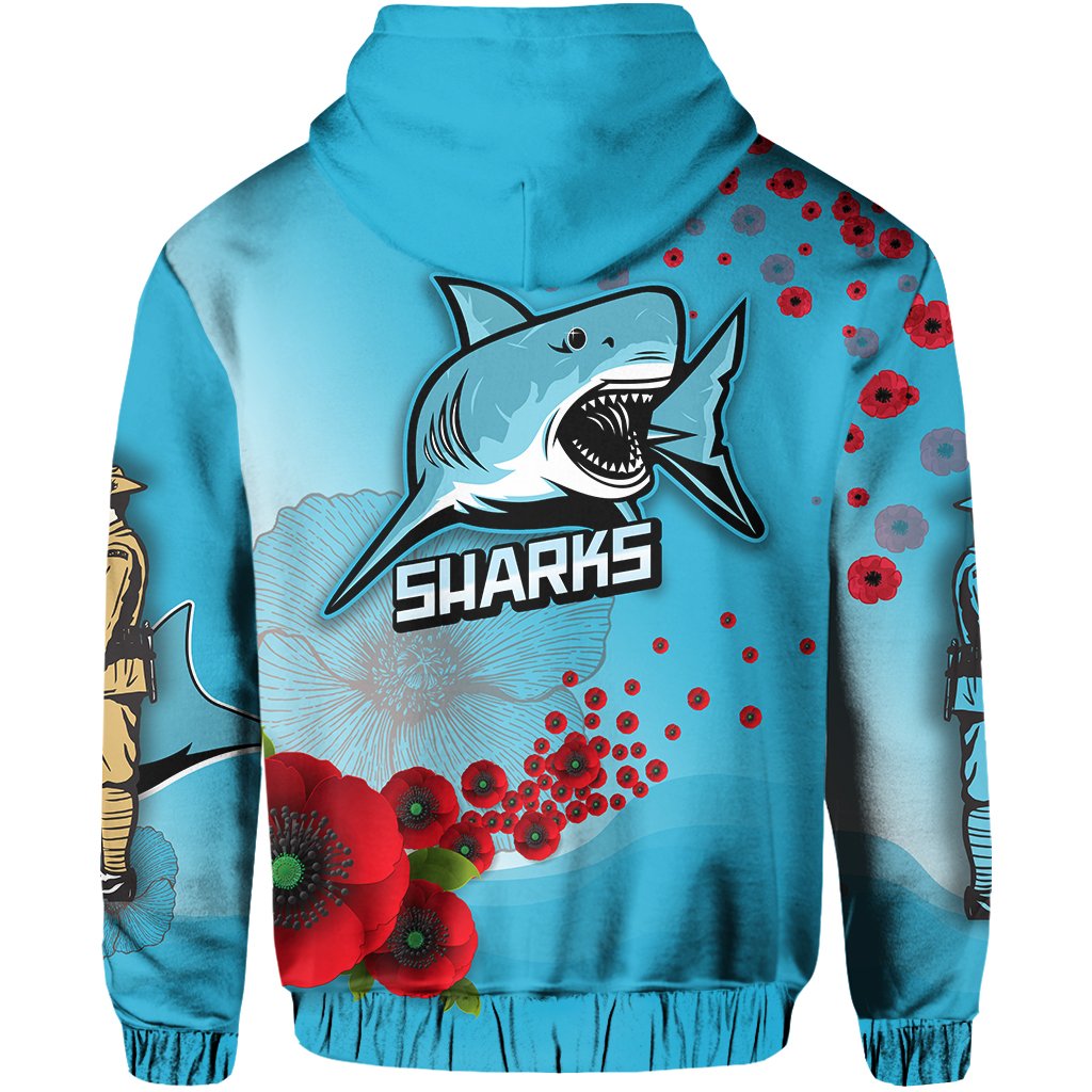 custom-personalised-anzac-sharks-zip-hoodie-cronulla-lest-we-forget