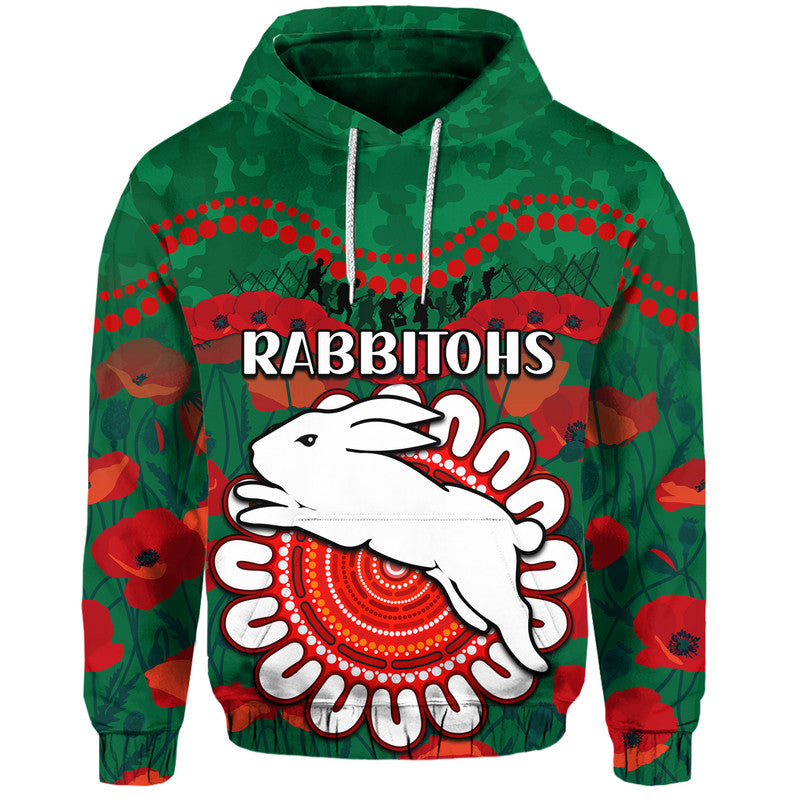 custom-personalised-rabbitohs-rugby-anzac-zip-up-and-pullover-hoodie-camouflage-poppy