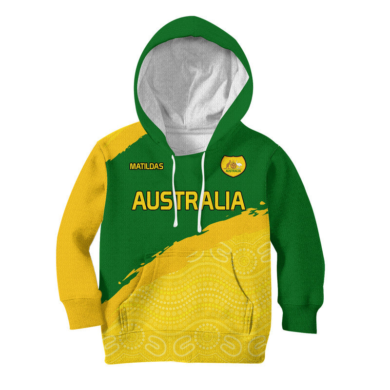 custom-personalised-australia-soccer-kid-hoodie-world-cup-football-matildas-female-socceroos