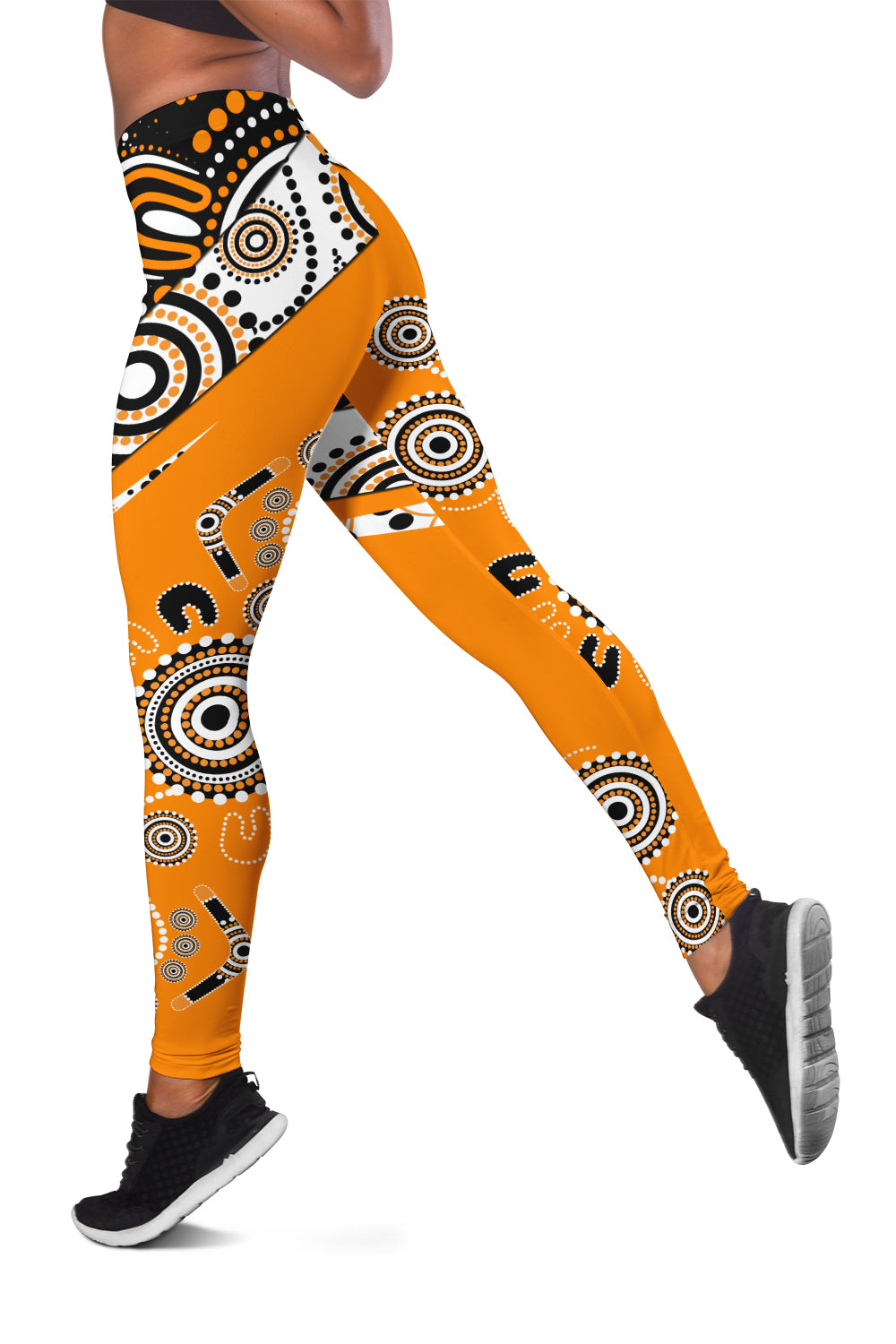 Wests Tiger Rugby Aboriginal Pattern Legging - LT2