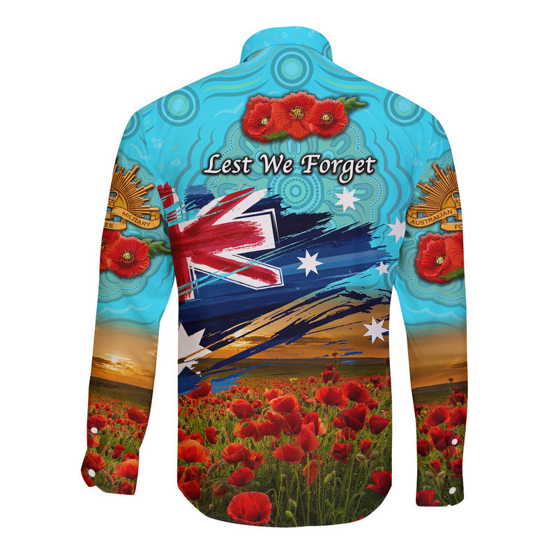 australia-aboriginal-anzac-hawaii-long-sleeve-button-shirt-poppy-vibes-blue