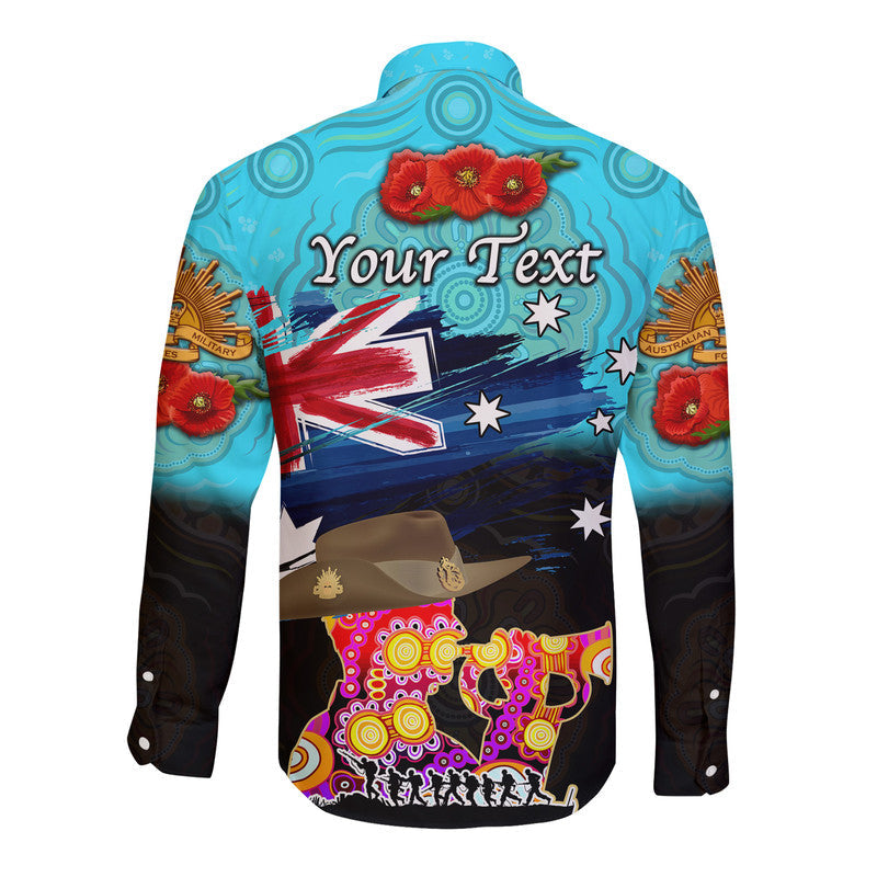 custom-personalised-australia-aboriginal-anzac-hawaii-long-sleeve-button-shirt-remembrance-vibes-blue