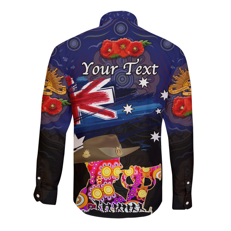 custom-personalised-australia-aboriginal-anzac-hawaii-long-sleeve-button-shirt-remembrance-vibes-navy