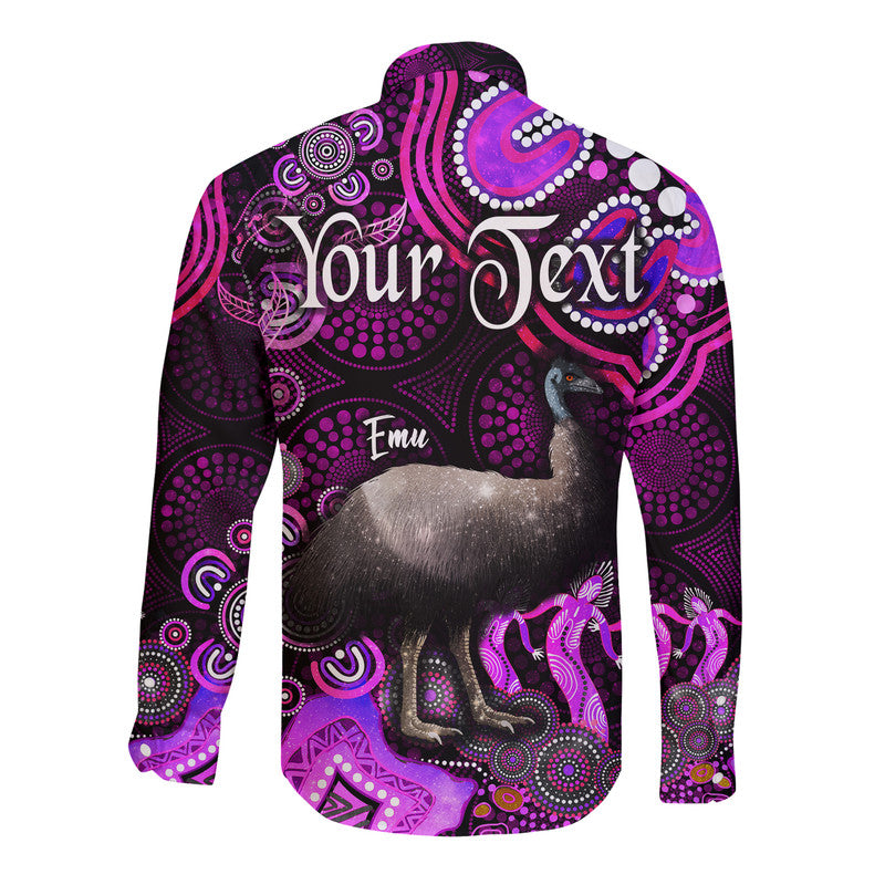 custom-personalised-australian-astrology-hawaii-long-sleeve-button-shirt-aquarius-emu-glider-zodiac-aboriginal-vibes-pink