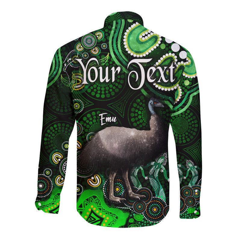 custom-personalised-australian-astrology-hawaii-long-sleeve-button-shirt-aquarius-emu-glider-zodiac-aboriginal-vibes-green