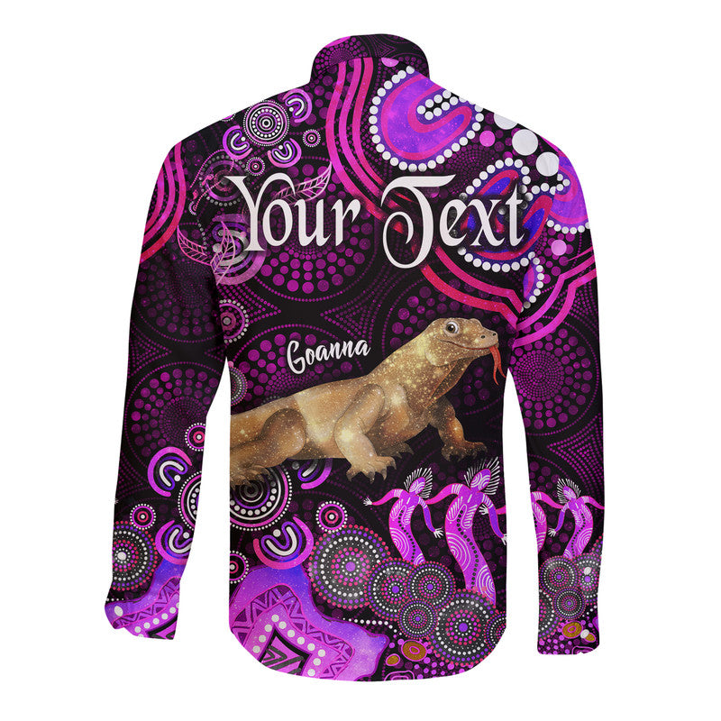 custom-personalised-australian-astrology-hawaii-long-sleeve-button-shirt-capricorn-goanna-zodiac-aboriginal-vibes-pink