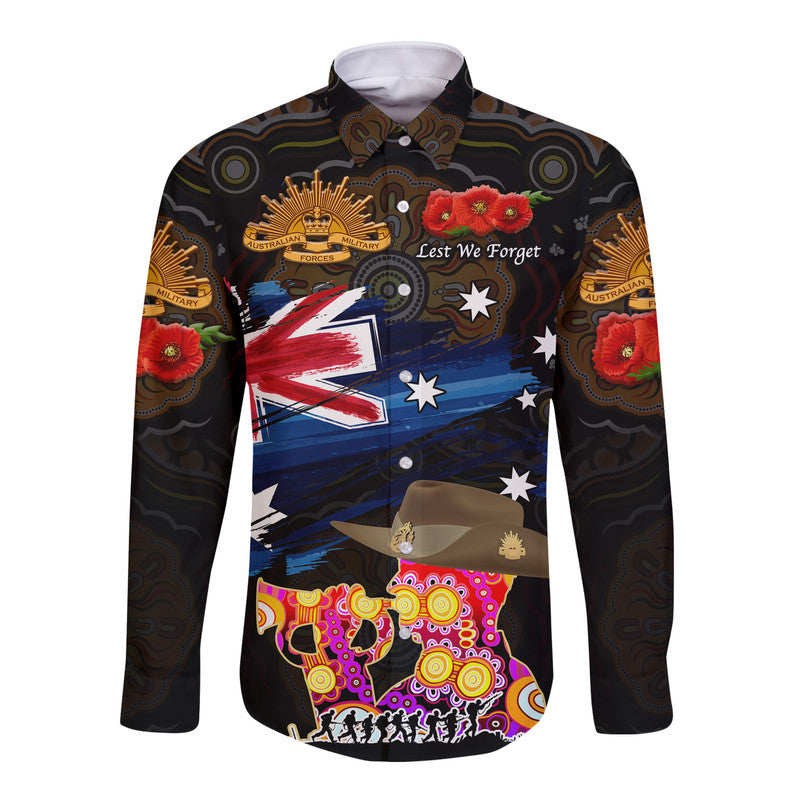 australia-aboriginal-anzac-hawaii-long-sleeve-button-shirt-remembrance-vibes-black