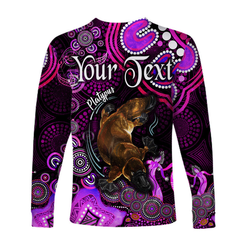 custom-personalised-australian-astrology-long-sleeve-shirt-pisces-platypus-zodiac-aboriginal-vibes-pink