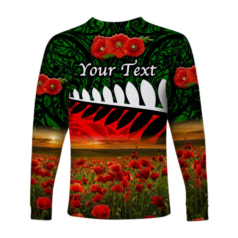 custom-personalised-new-zealand-maori-anzac-long-sleeve-shirt-poppy-vibes-green