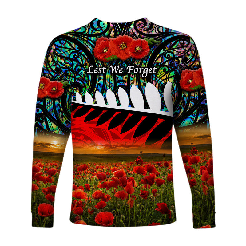 new-zealand-maori-anzac-long-sleeve-shirt-poppy-vibes-paua-shell