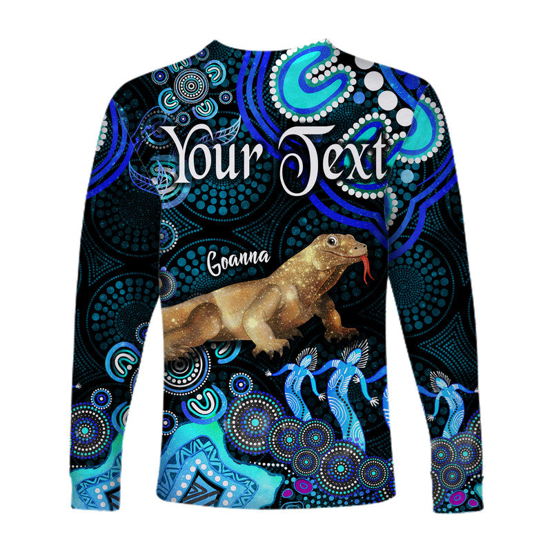 custom-personalised-australian-astrology-long-sleeve-shirt-capricorn-goanna-zodiac-aboriginal-vibes-blue