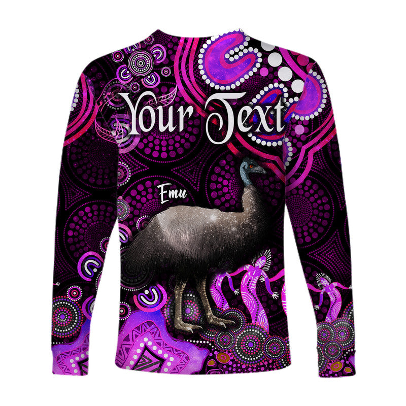 custom-personalised-australian-astrology-long-sleeve-shirt-aquarius-emu-glider-zodiac-aboriginal-vibes-pink