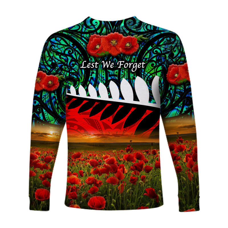 new-zealand-maori-anzac-long-sleeve-shirt-poppy-vibes-turquoise