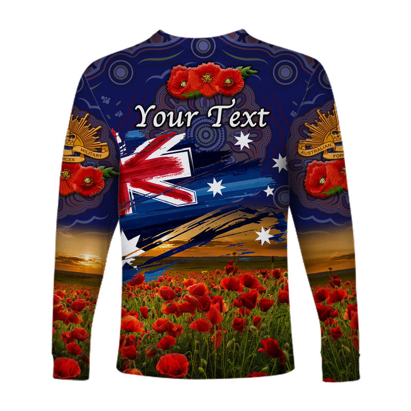 custom-personalised-australia-aboriginal-anzac-long-sleeve-shirt-poppy-vibes-navy