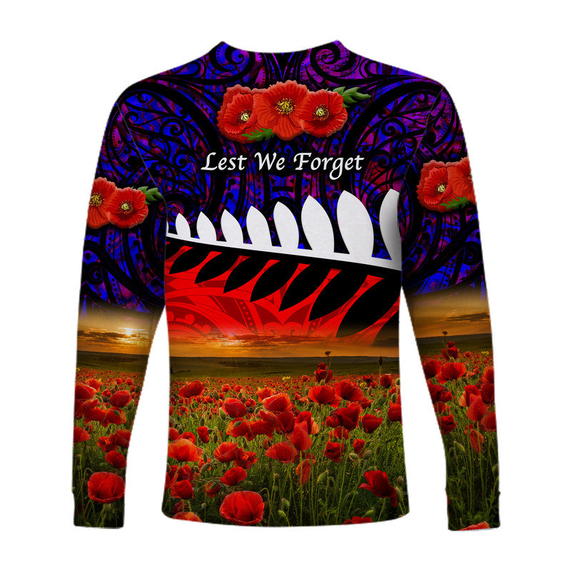 new-zealand-maori-anzac-long-sleeve-shirt-poppy-vibes-purple