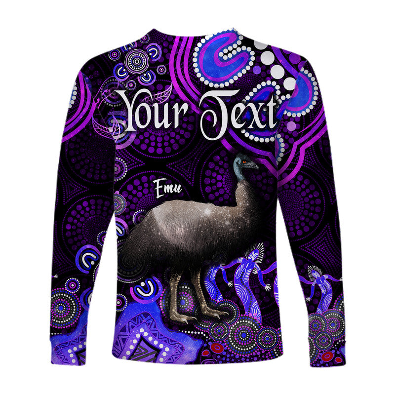 custom-personalised-australian-astrology-long-sleeve-shirt-aquarius-emu-glider-zodiac-aboriginal-vibes-purple