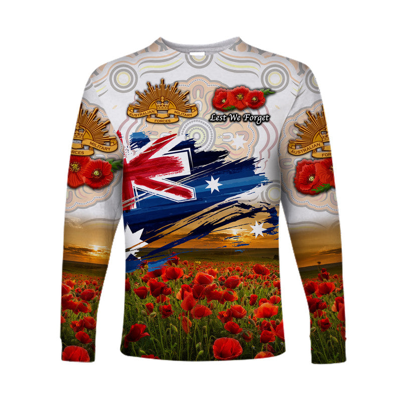 australia-aboriginal-anzac-long-sleeve-shirt-poppy-vibes-white