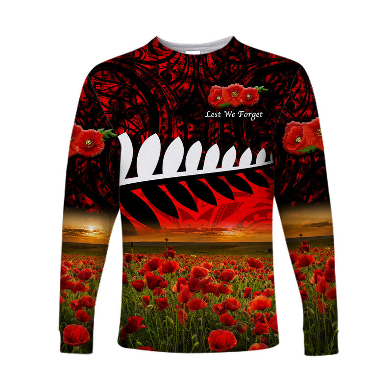 new-zealand-maori-anzac-long-sleeve-shirt-poppy-vibes-red