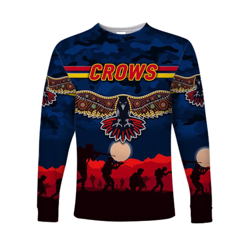 custom-personalised-adelaide-crows-anzac-long-sleeve-shirt-simple-style-navy-blue