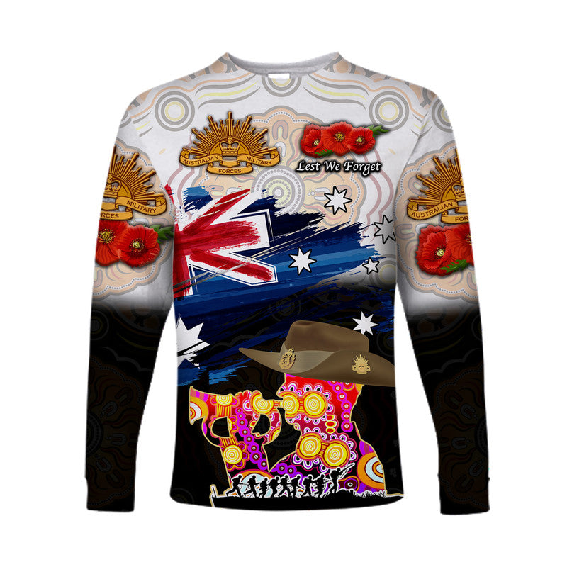 custom-personalised-australia-aboriginal-anzac-long-sleeve-shirt-remembrance-vibes-white