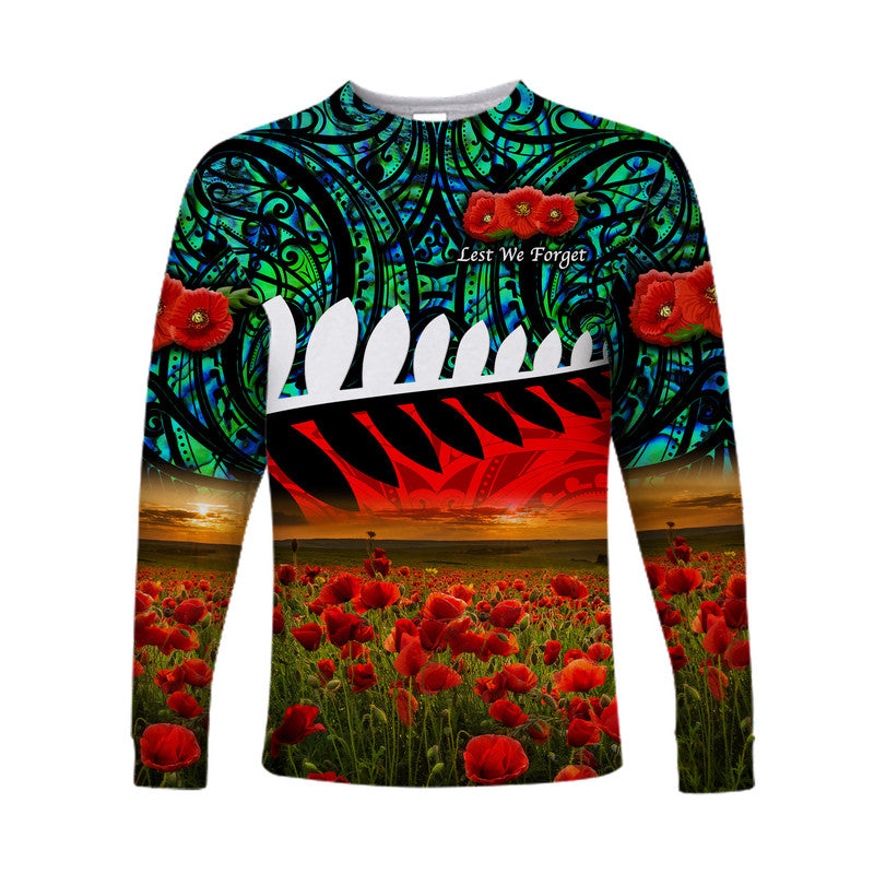 new-zealand-maori-anzac-long-sleeve-shirt-poppy-vibes-turquoise